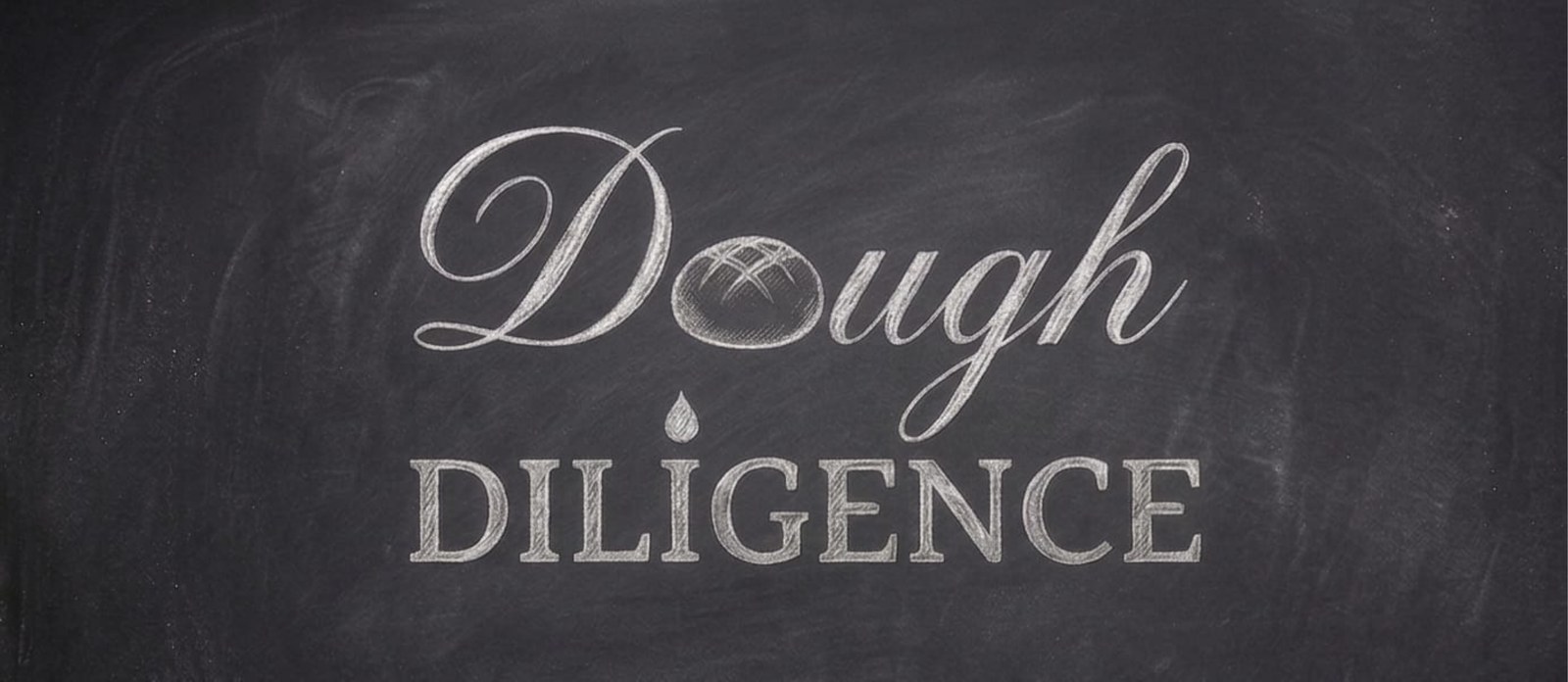 Dough Diligence hand-lettered logo